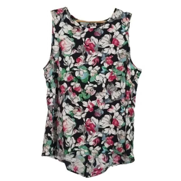 Bcbg Maxazria NWT Flowy High-Low Sleeveless Floral Top - Picture 3 of 10